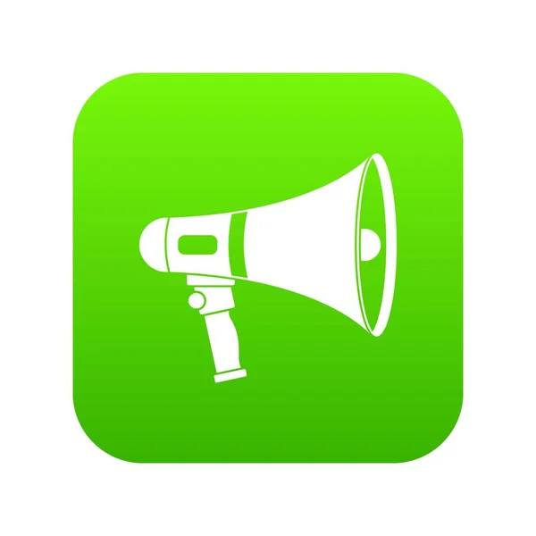 Hangszóró ikon digitális zöld — Stock Vector