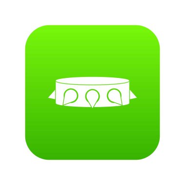 Rock yaka simgesi dijital yeşil