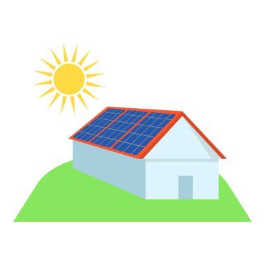 Alternatif enerji simgesi, düz stil