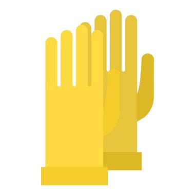 Eldiven simgesi, düz stil