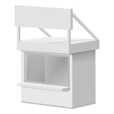 Küçük köşk mockup, gerçekçi