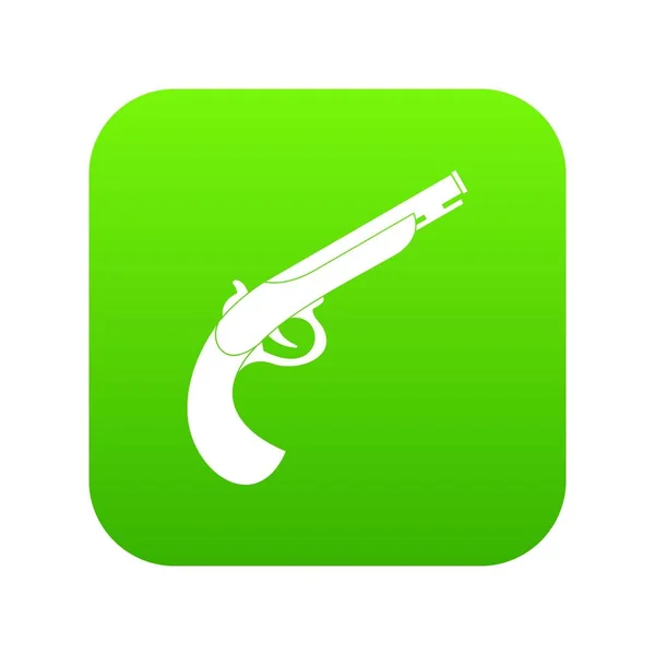 Digital πράσινο εικονίδιο όπλο — Διανυσματικό Αρχείο
