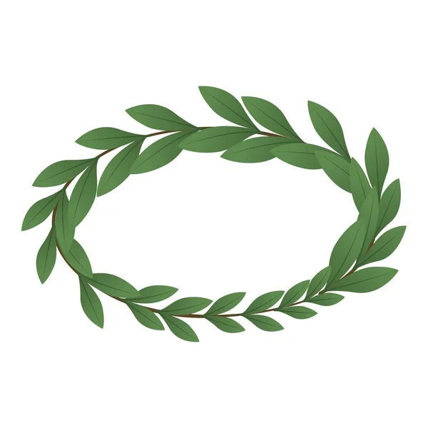 Heraldic wreath icon, isometric style — Stock Vector
