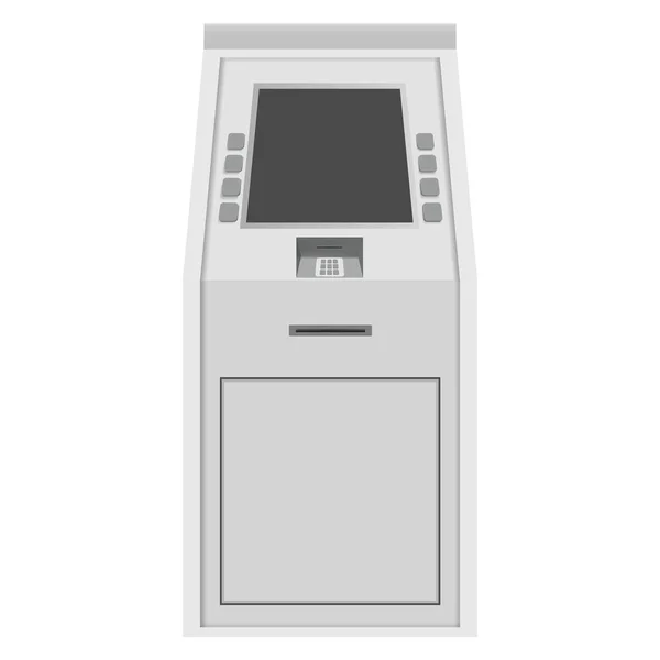 Bankovní stroje maketa, realistický styl — Stockový vektor