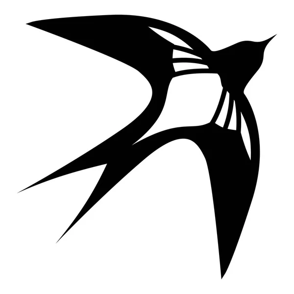 Icône d'avale, style noir simple — Image vectorielle