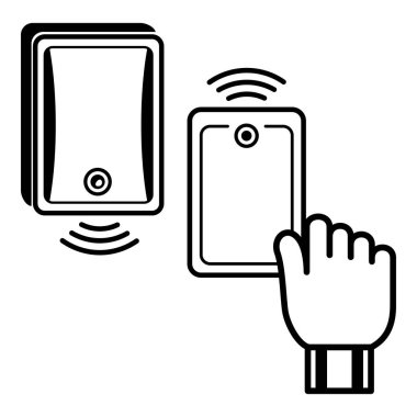 Manyetik kilit simgesi, basit tarzı.