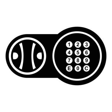 Güvenli anahtar kilit simgesi, basit tarzı.