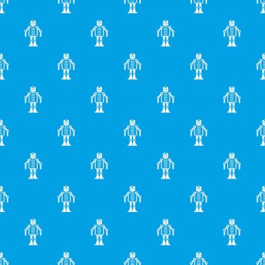 Yapay zeka robot desen kesintisiz mavi