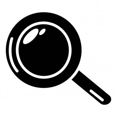 Büyüteç simgesini, basit siyah stil