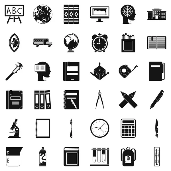 Ders Icons set, basit tarzı