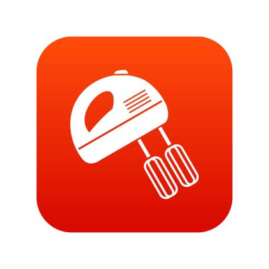 Elektrikli karıştırıcı simgesini dijital kırmızı