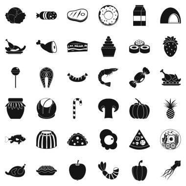 Ferahlık Icons set, basit tarzı