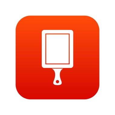 Siyah kesim Panosu simgesi dijital kırmızı