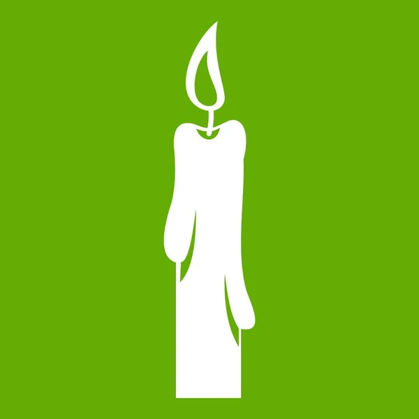Icono de vela verde — Archivo Imágenes Vectoriales