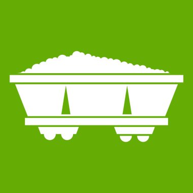 Kömür arabası simgesi yeşil