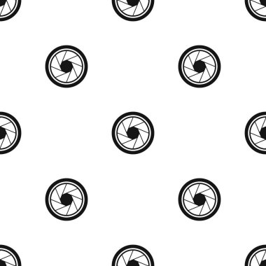 Fotoğrafik objektif desen sorunsuz siyah