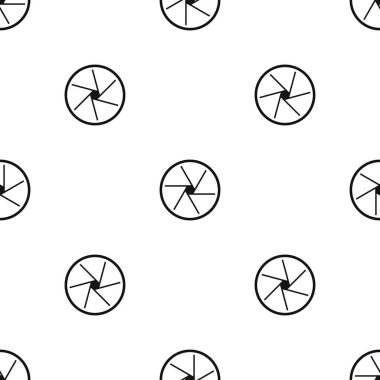 Yuvarlak objektif desen sorunsuz siyah