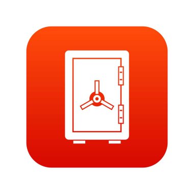 Güvenli simge dijital kırmızı