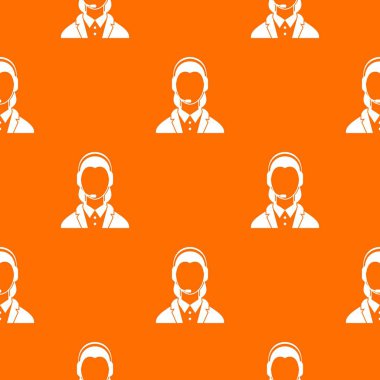 Destek telefonu operatörü kulaklık desen sorunsuz