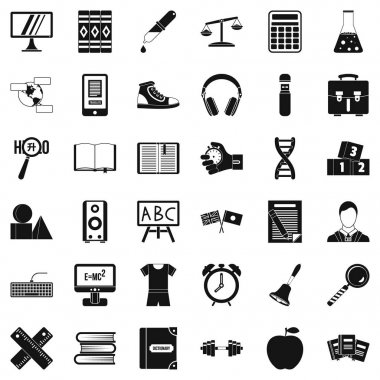 Blackboard Icons set, basit tarzı