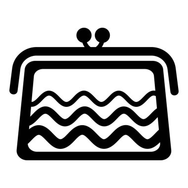 M-cüzdan simgesi, basit tarzı.