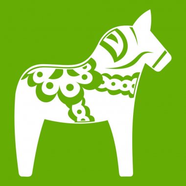 Oyuncak at simgesi yeşil