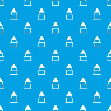 Barbekü ızgara desen kesintisiz mavi