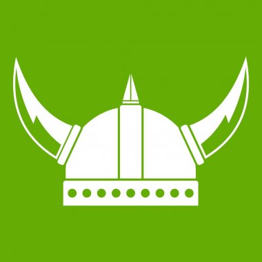 Viking kask simgesi yeşil
