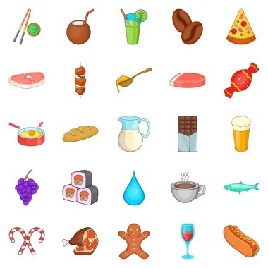 Sofra Icons set, karikatür tarzı