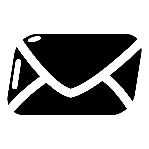 Icono de correo, estilo negro simple — Vector de stock