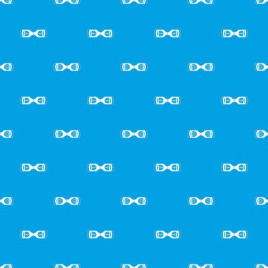 Hoverboard gyro pod üstten görünüm desen kesintisiz mavi