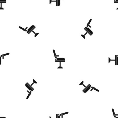 Sandalye desen sorunsuz siyah