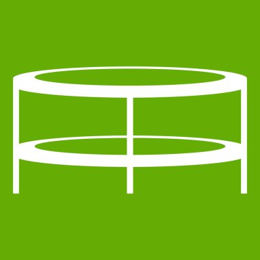 Bir yuvarlak sehpa simgesi yeşil