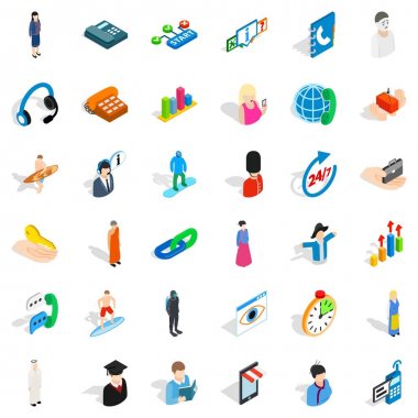İK Icons set, izometrik stili