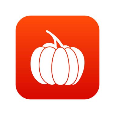 Kabak simgesi dijital kırmızı