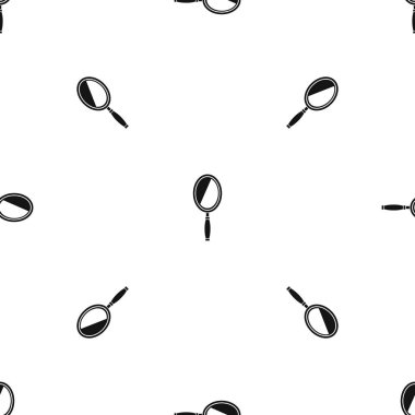 Ayna desen sorunsuz siyah