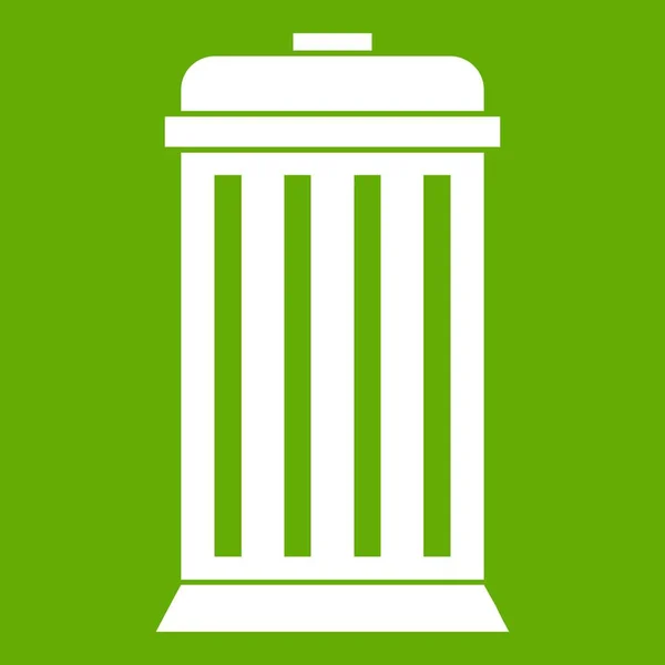 Πράσινο εικονίδιο μπορεί σκουπίδια — Διανυσματικό Αρχείο