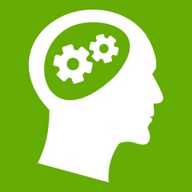 Baş simge yeşil dişli