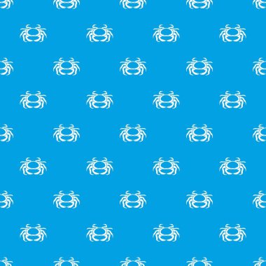 Deniz ürünleri Yengeç desen kesintisiz mavi