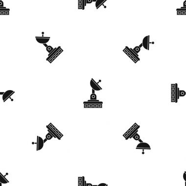 Uydu çanağı desen sorunsuz siyah