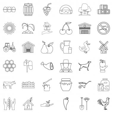 Özellik simgeler kümesi, anahat stili