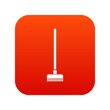 Dijital kırmızı simge bir kat için fırça