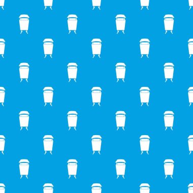 Çöp atık bin desen kesintisiz mavi