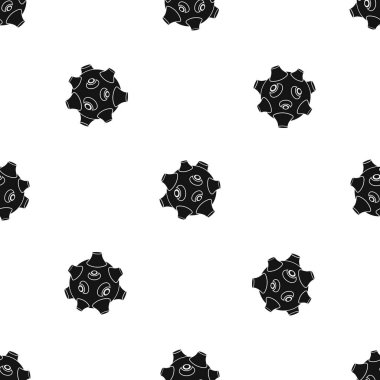 Kraterler desen sorunsuz siyah moon