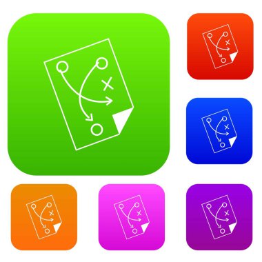 Futbol strateji renk koleksiyonu ayarla