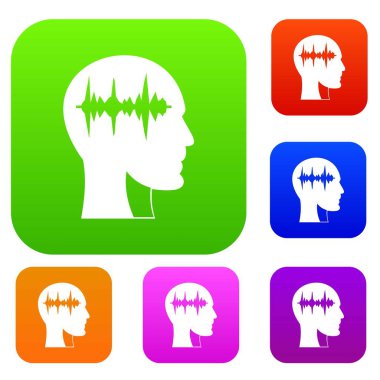 Ses dalgası renk koleksiyonu ayarla