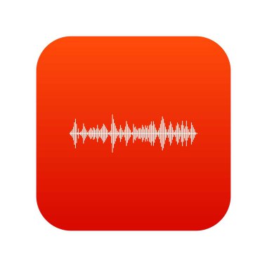 Müzik darbe simgesi dijital kırmızı