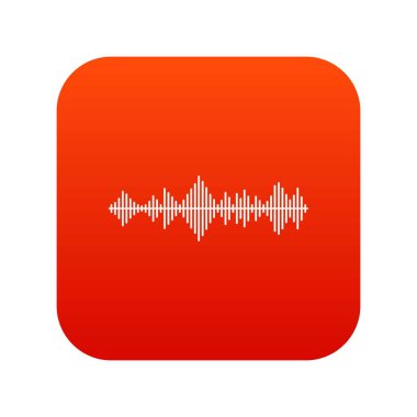 Müzik darbe simgesi dijital kırmızı