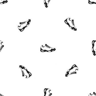 Tenis desen sorunsuz siyah spor ayakkabı