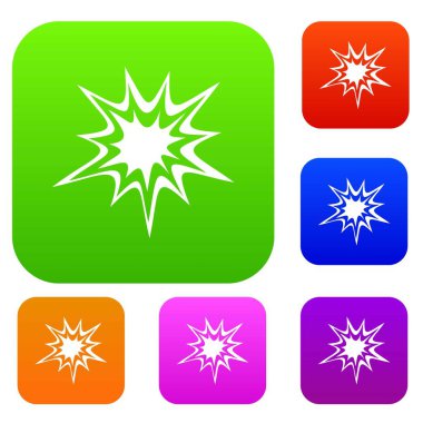 Ağır patlama renk koleksiyonu ayarla